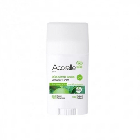 ACORELLE Organiczny dezodorant w sztyfcie Cytryna i Zielona Mandarynka ECOCERT 40g